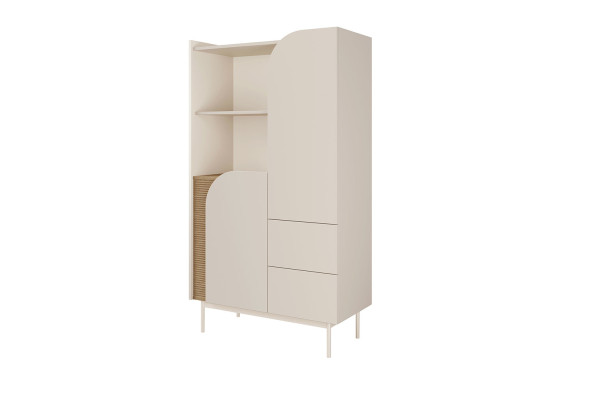 Regał CARMEN Macadamia 161 cm – Modułowy System Mebli