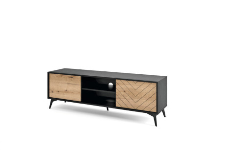 Meble System DIAMOND Zestaw 3 Dąb Evoke – 2 Komody + RTV + Ława