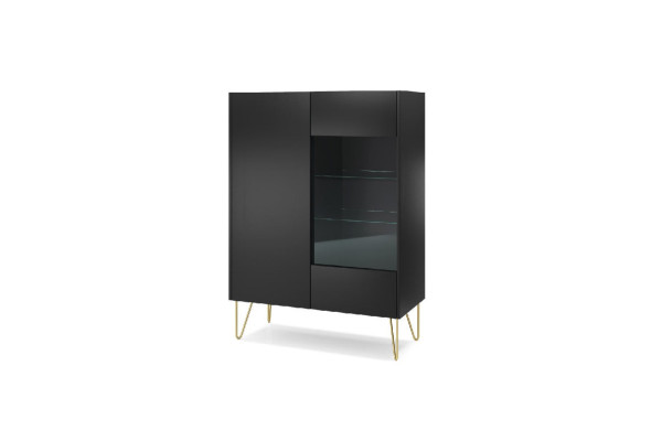 Witryna HARMONY WT97 Czarny Marmur Black Royal