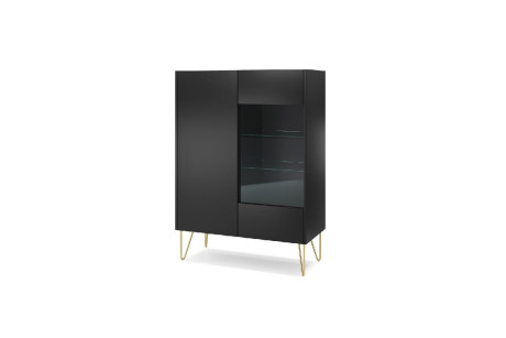 Witryna HARMONY WT97 Czarny Marmur Black Royal