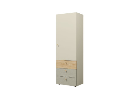 Meble Młodzieżowe YUKI Eukaliptus Zestaw 1 – Pokój z Łóżkiem i Biurkiem