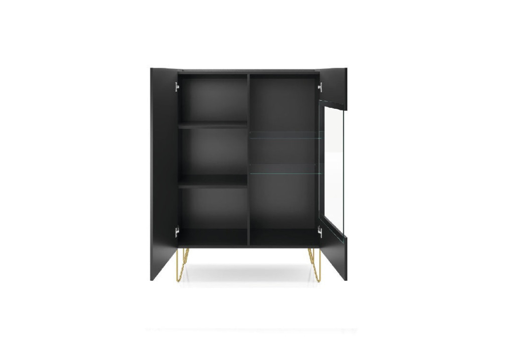 Witryna HARMONY WT97 Czarny Marmur Black Royal
