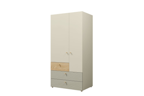 Szafa 2-Drzwiowa YUKI Eukaliptus – 90 cm Szafa Młodzieżowa 185 cm