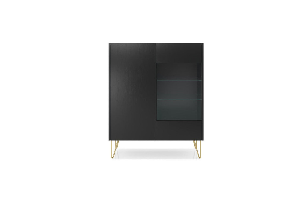 Witryna HARMONY WT97 Czarny Marmur Black Royal