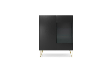 Witryna HARMONY WT97 Czarny Marmur Black Royal