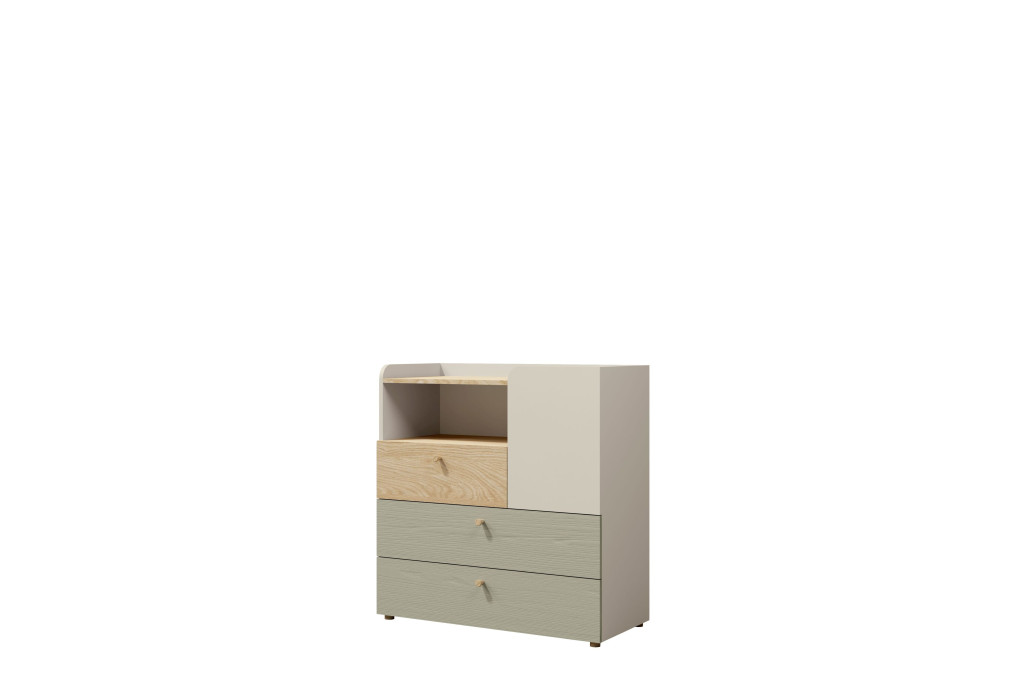 Komoda YUKI (10) Eukaliptus – 90 cm Komoda do Pokoju Młodzieżowego
