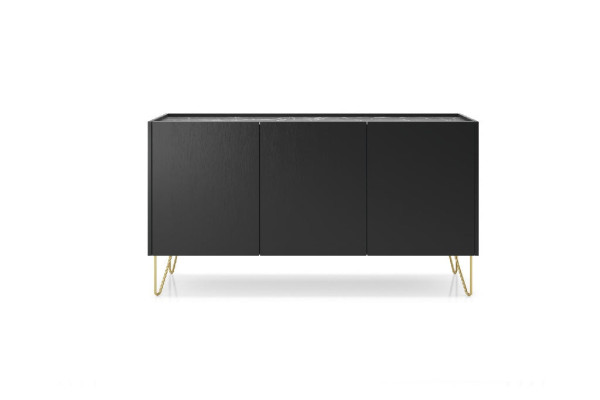 Komoda HARMONY K144 Czarny Marmur Black Royal 2
