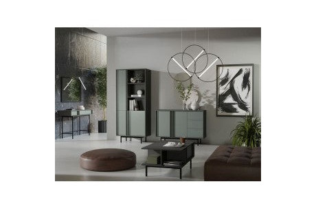 Meble Systemowe ALSY Zestaw 2 Antracyt/Aloes