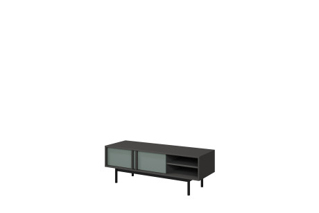 Stolik RTV Mały 2D ALSY Antracyt/Aloes 43x123x43 cm