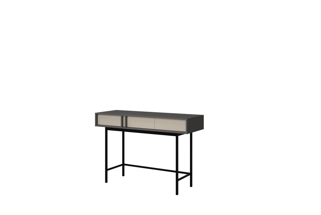Toaletka Konsola ALSY Antracyt/Beż Jasny 83x123x43 cm