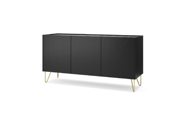 Meble Systemowe HARMONY Zestaw 1 Czarny Marmur 2