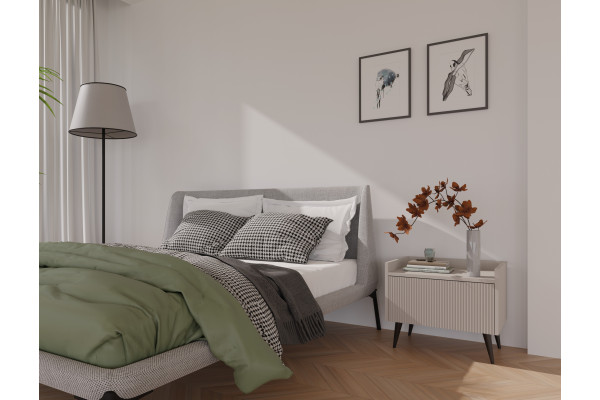 Szafka nocna ADEMO 52 cm Kaszmir Ryflowany – nowoczesna sypialnia 2