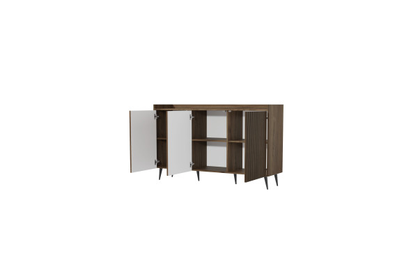 Komoda ADEMO 150 cm Orzech Ryflowany – salon, sypialnia, jadalnia 2