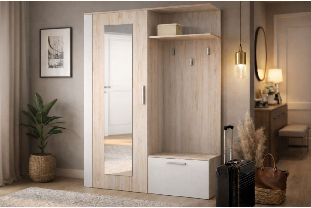Garderoba AGIS MAT 120x204x40 cm – Przedpokój