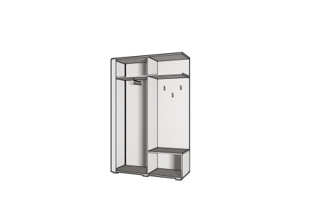 Garderoba AGIS MAT 120x204x40 cm – Przedpokój