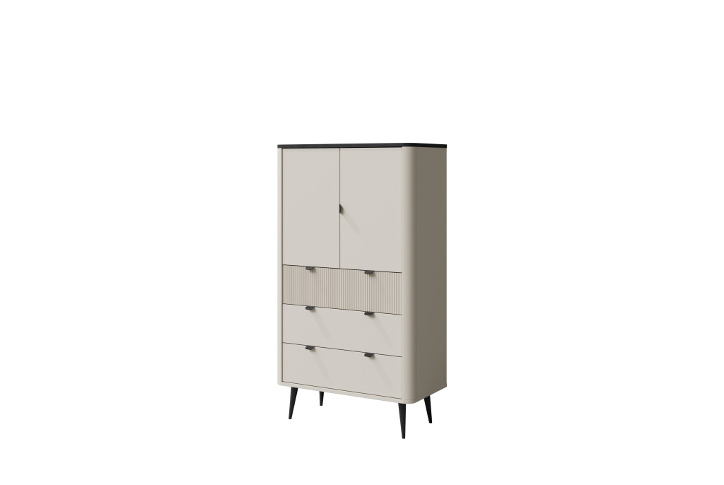 Regał mały MARLY (6) kaszmir/szary