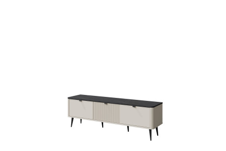 Stolik RTV MARLY 160 cm kaszmir/szary – szafka pod TV do salonu