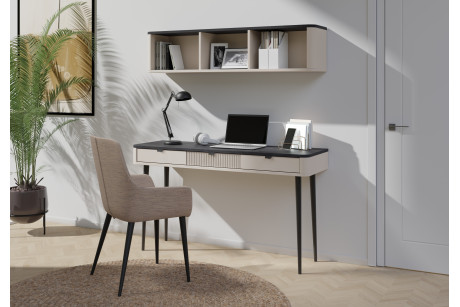 Toaletka konsola MARLY 130 cm kaszmir/szary – meble systemowe