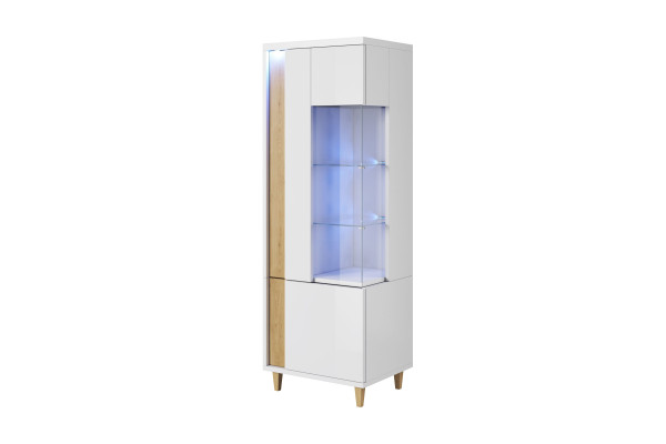 Witryna MARCO 50/160 z LED — Elegancki Mebel do Salonu 2