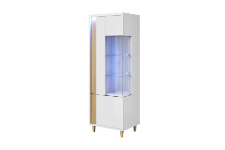 Witryna MARCO 50/160 z LED — Elegancki Mebel do Salonu