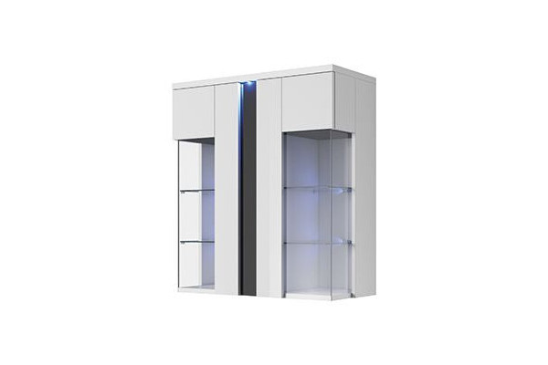 Witryna Wisząca MARCO 90 z LED — Elegancki Mebel do Salonu