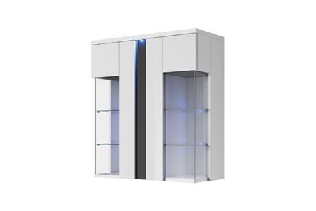 Witryna Wisząca MARCO 90 z LED — Elegancki Mebel do Salonu