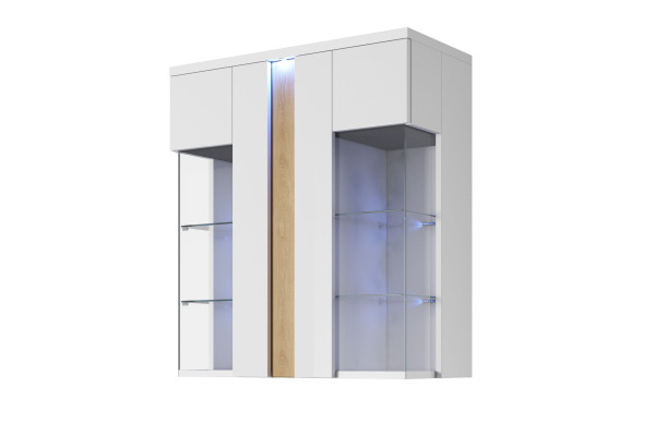 Witryna Wisząca MARCO 90 z LED — Elegancki Mebel do Salonu 2