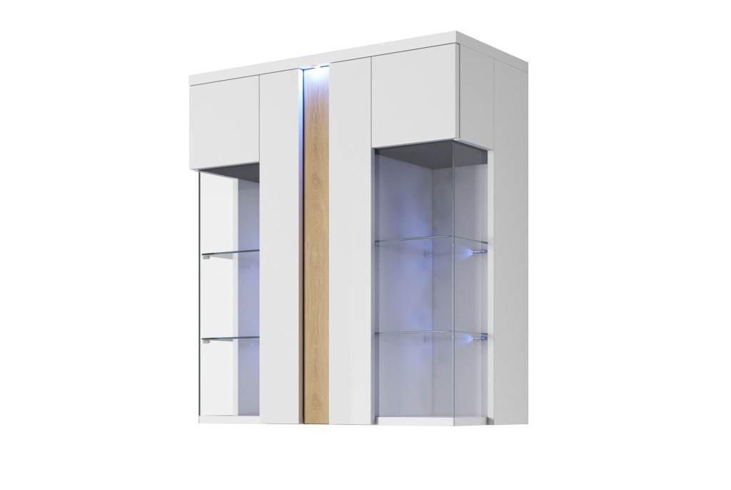 Witryna Wisząca MARCO 90 z LED — Elegancki Mebel do Salonu