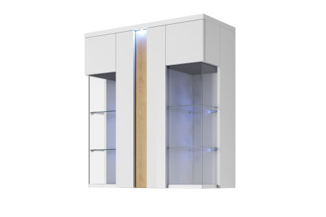 Witryna Wisząca MARCO 90 z LED — Elegancki Mebel do Salonu
