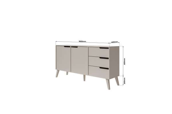 Komoda NORDELO 2D3S Kaszmir – Komoda 160 cm z Szufladami 2