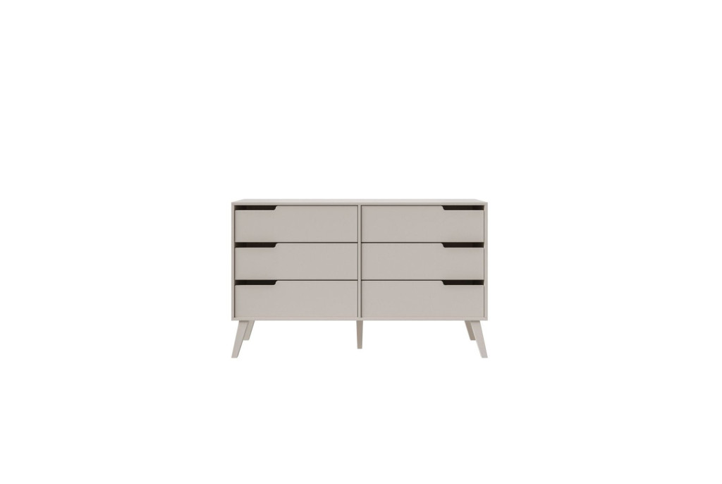 Komoda NORDELO 6S Kaszmir – Komoda 137 cm z 6 Szufladami