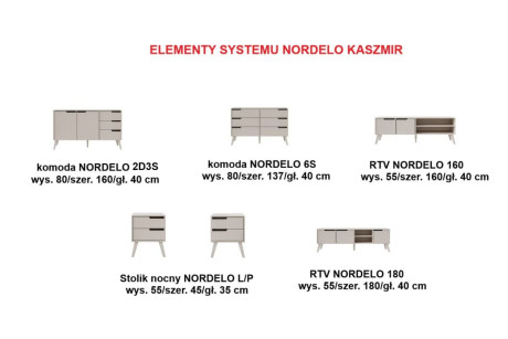 Stolik RTV 180 NORDELO