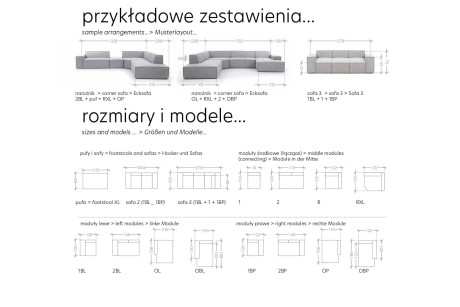 Narożnik FIGARO OB + 2 + RXL + O