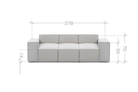 Sofa FIGARO 3 – Trójosobowa sofa do salonu