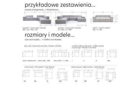 Sofa FIGARO 2 bez funkcji spania