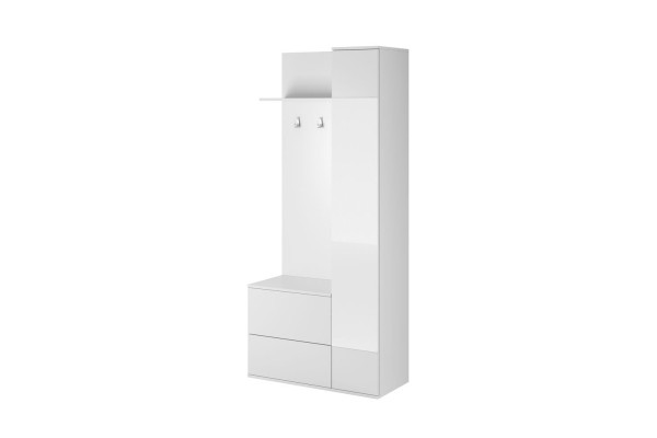 Garderoba GREEN biała z lustrem 2