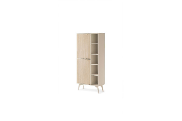 Regał FOREST Beż RG80 160cm – System Modułowy