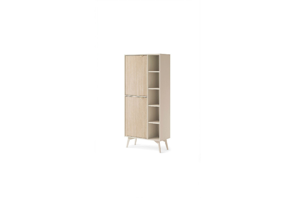 Regał FOREST Beż RG80 160cm – System Modułowy