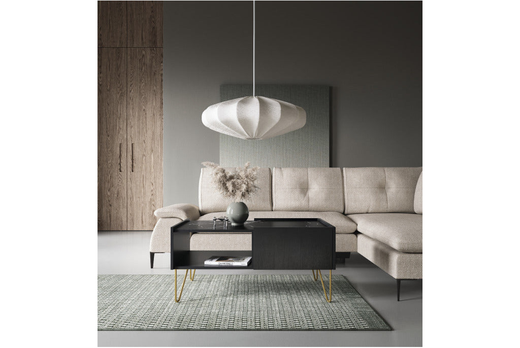 Ława HARMONY L97 Czarny Marmur Black Royal