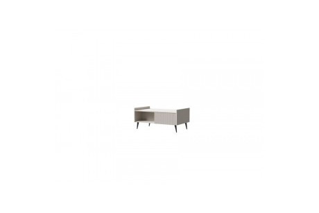Stolik kawowy ADEMO 100x60x45 cm Kaszmir Ryflowany – salon