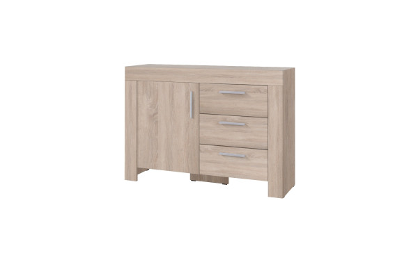 Komoda CEZAR Sonoma 120 cm – Szeroka Komoda do Sypialni