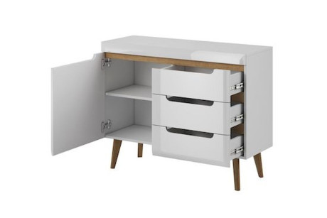 Komoda NORDI POŁYSK NKSZ107 biała