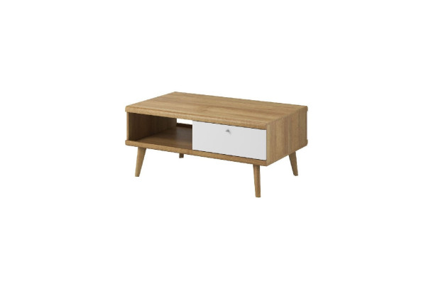 Ława PRIMO PL107 dąb riviera/biały