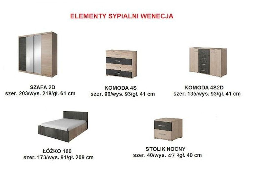 Szafa WENECJA 2D