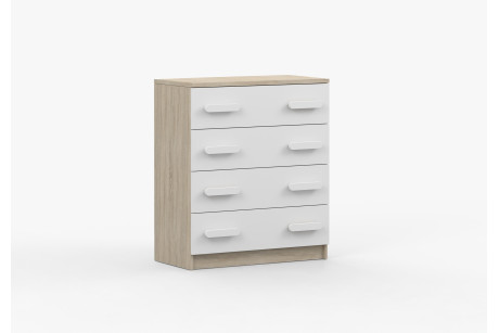 Komoda SMYK III 80 cm sonoma/biały