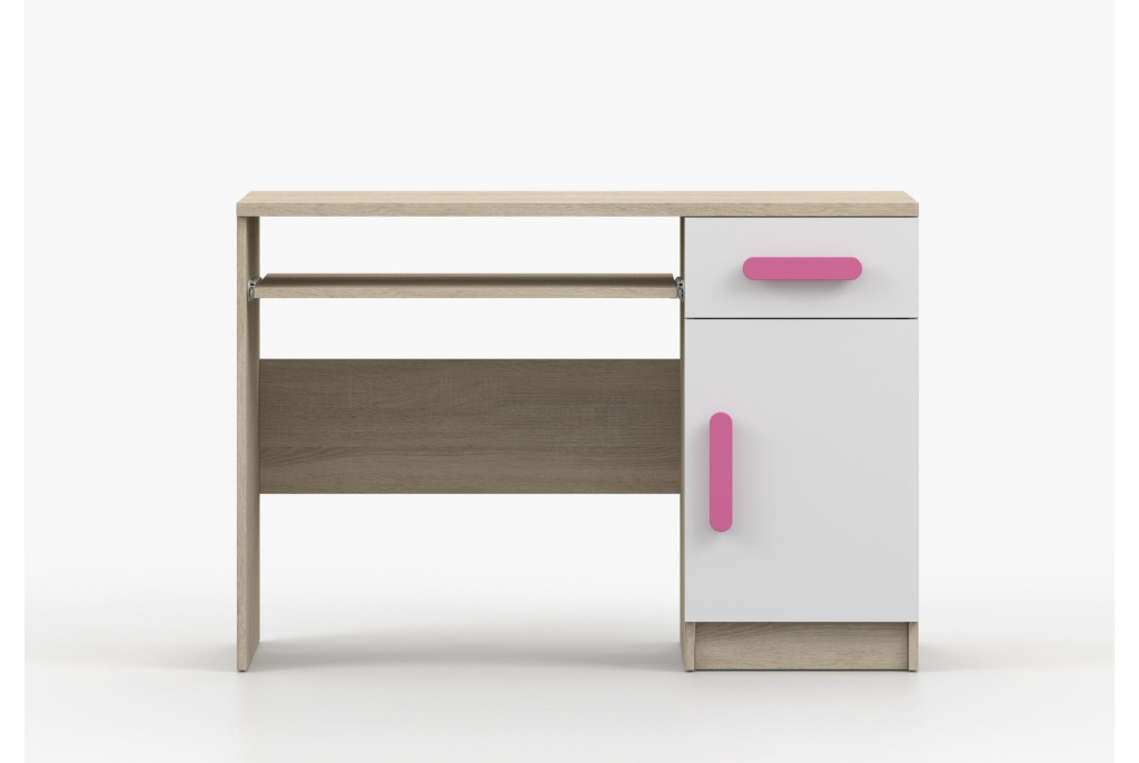 Biurko Smyk III 110 cm sonoma/biały
