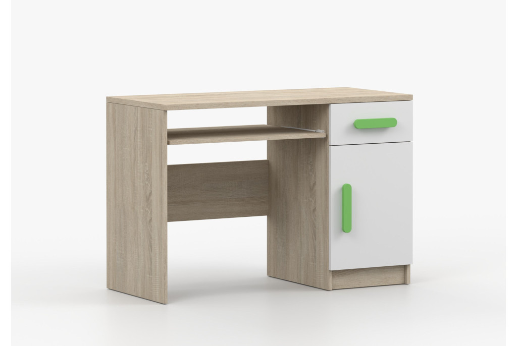 Biurko Smyk III 110 cm sonoma/biały