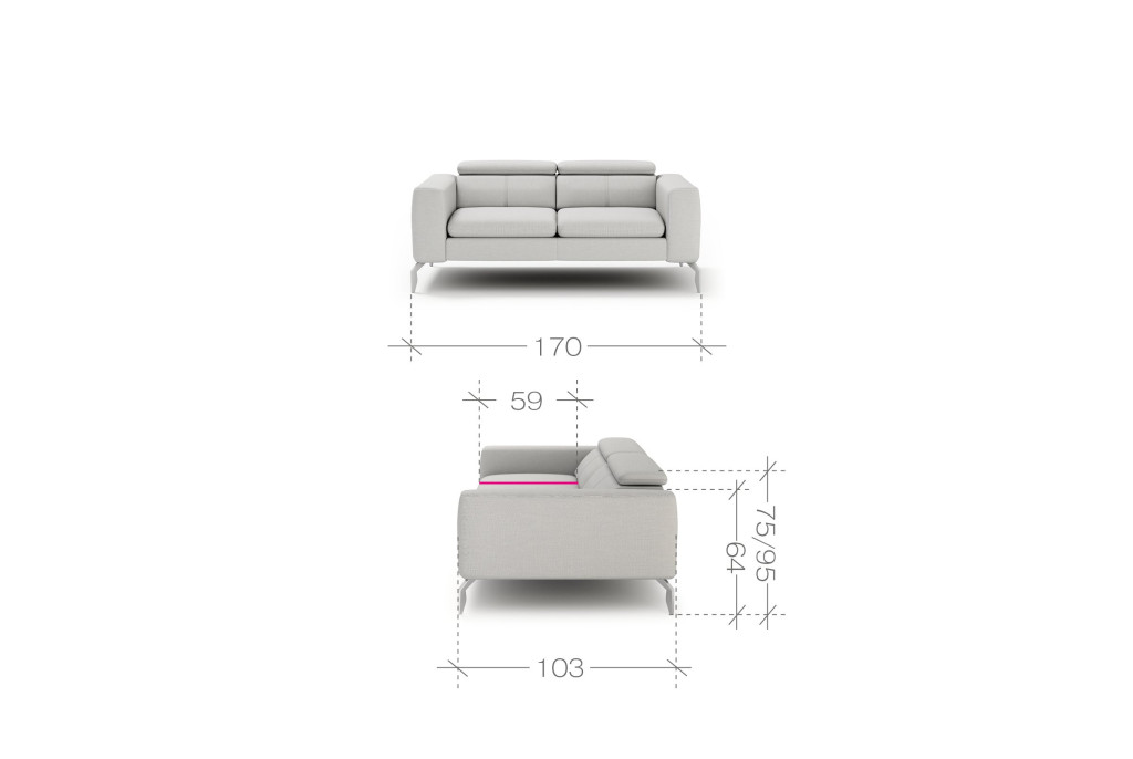 Sofa RELAX 2 bez funkcji spania