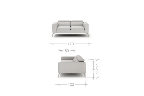 Sofa RELAX 2 bez funkcji spania