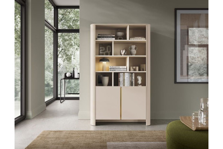 Regał BARI RG103 Cashmere – Nowoczesny Regał do Salonu